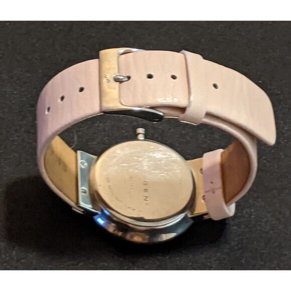 SKAGEN Women's Quartz Watch SKW2165 MOP Crystal Bezel Blush Pink Leather Band - Picture 14 of 16